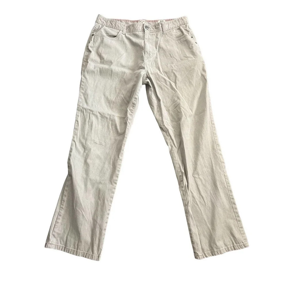 Red head Mens Chino Pants 40x34 (38x 32.5) Pockets Workwear Brown Casual Denim